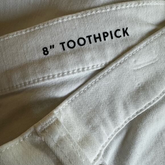 NEW J. Crew 8" Toothpick White Jeans Size 30P Petite BQ314 Minimalist Preppy - Picture 8 of 10
